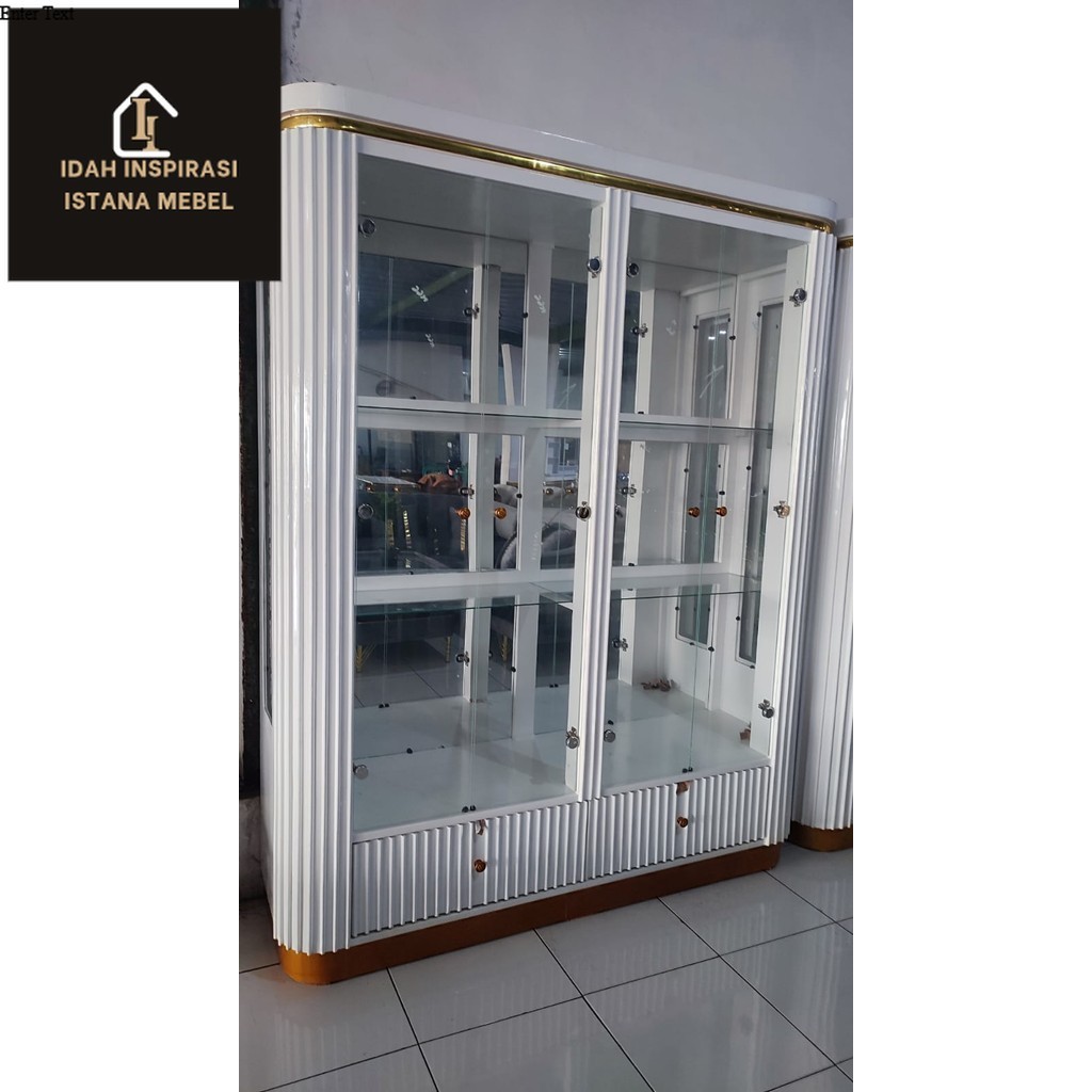 Bufet Kristal Lemari Pajangan Kristal Bufet Hias Kristal BUFET KRISTAL MINIMALIS TERBARU