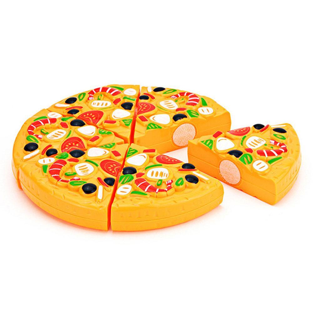 ildren Pretend Gooes Play Simulated Kiten Toys Plastic Cutting Food Kids Toy Pizza Cutting Toy Pizza