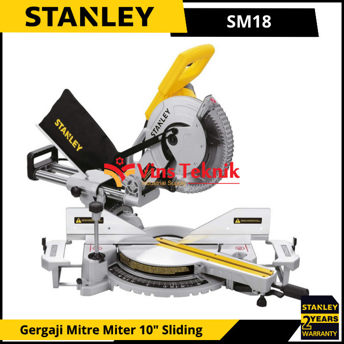 PROMO Miter Saw Sliding Mesin Gergaji Mitre Saw 10inch SM 18 STANLEY SM18