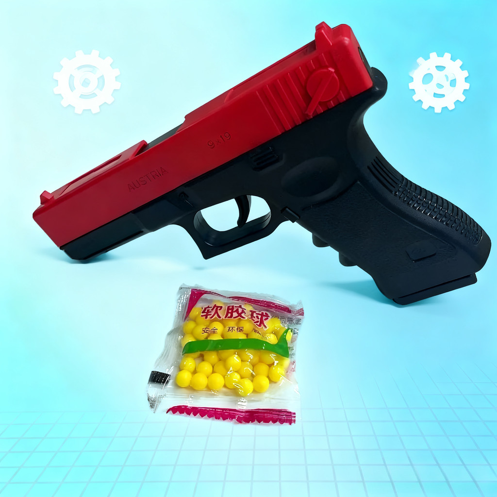 Toy Gun High Quality Soft Bullet Air Gun Manual G17 Glock Toy Gun Lower Magazine Laser Outdoor Sport