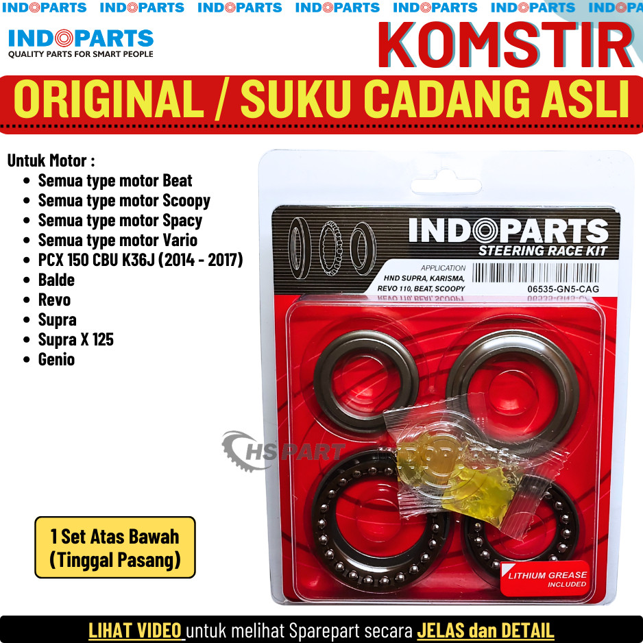 Komstir Kones Beat Fi POP Street Deluxe Karbu Scoopy Vario 110 125 150 160 Original Indoparts 100%