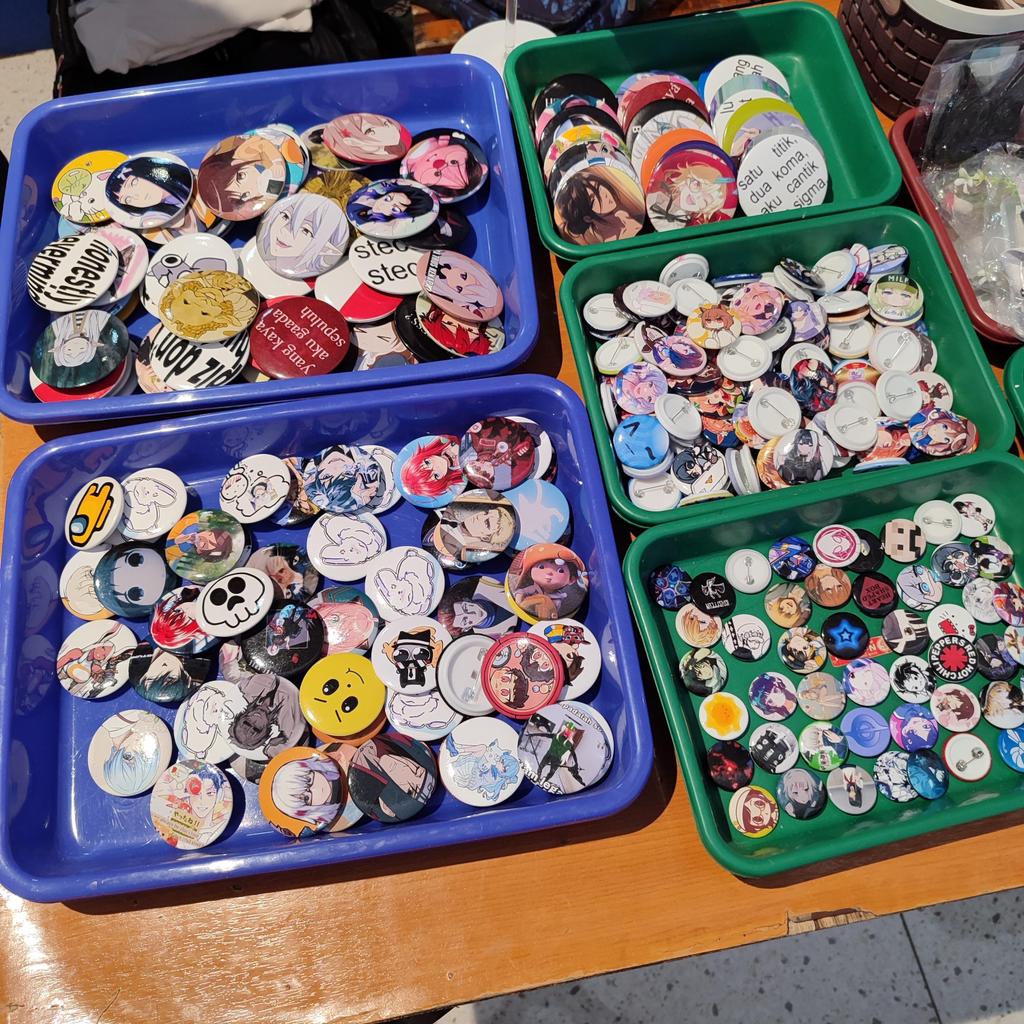 Pin Peniti Custom DIY Bros Gambar Bebas Berbagai Ukuran Murah Satuan