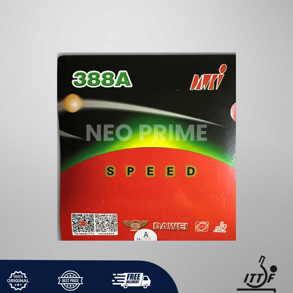 ( LuxvenMart ) Karet Bet Bat Bad PingPong Tenis Meja Dawei 388A Speed