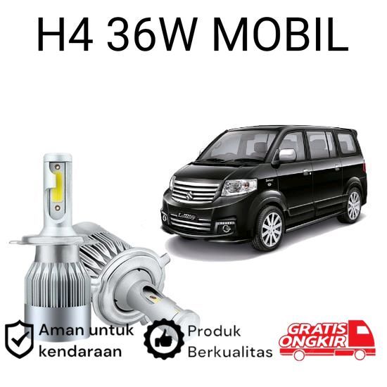2pcs Lampu Utama LED H4 COB 36Watt Mobil Suzuki APV Koko