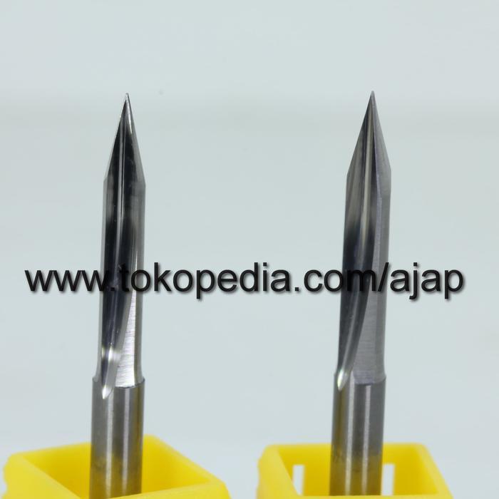 Directshop3 END MILL 3.175 grafir V Bits akrilik engraving router bit CNC carbide