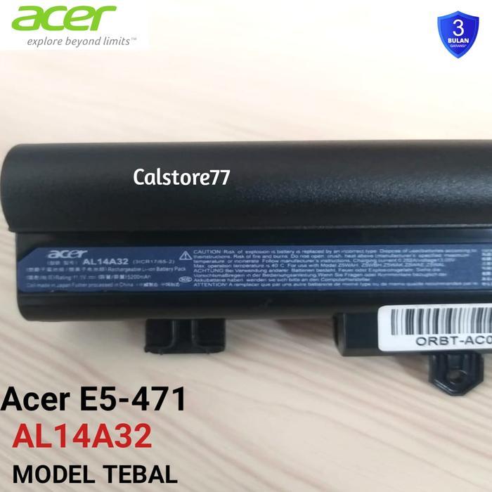 Baterai Batre Laptop Acer ASPIRE E14 E15 E5-421 E5-411 E5-431 E5-471