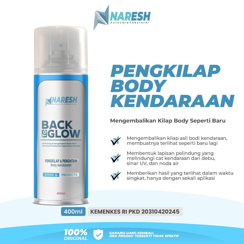 promo|| Naresh Pengkilap Body Motor Penghitam Body Motor Permanen