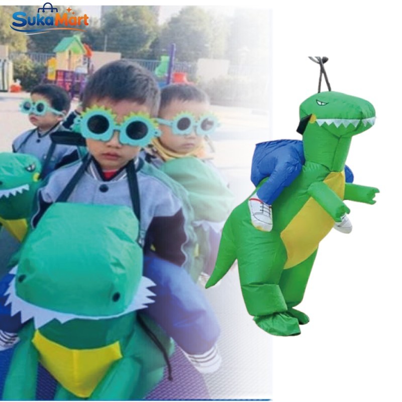 Kostum Dino Pesta Ultah Inflatable Angin Unik Untuk Anak Dan Dewasa Karnaval Festival Cosplay Lucu B