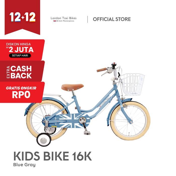 Sepeda Anak London Taxi Kids 16K - Blue Gray