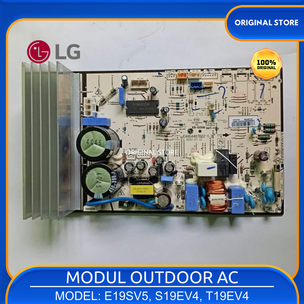 Pcb Outdoor AC LG 2 pk E19SV5 S19EV4 T19EV4 EBR86444824