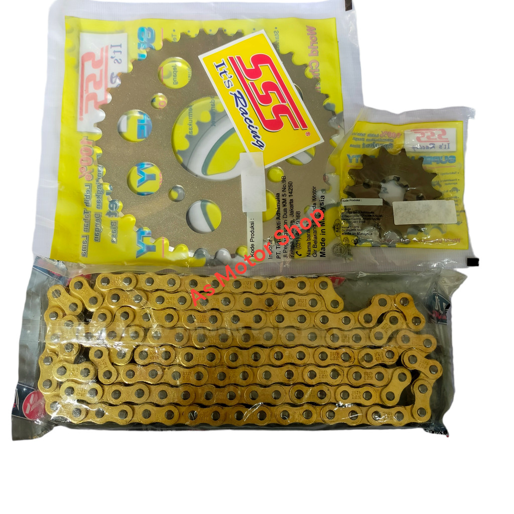 GEAR SET SSS 415 RANTAI NUI GOLD JUPITER Z LAMA JUPITER Z BURHAN VEGA R LAMA VEGA R NEW CRIPTON FIZ 