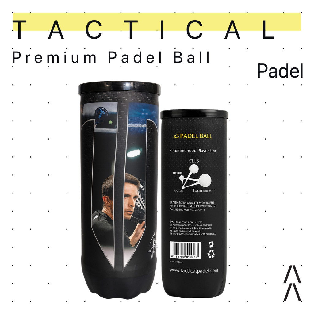 Tactical Padel Premium Padel Ball by Lucas Bergamini - Bola Padel/Padel Ball