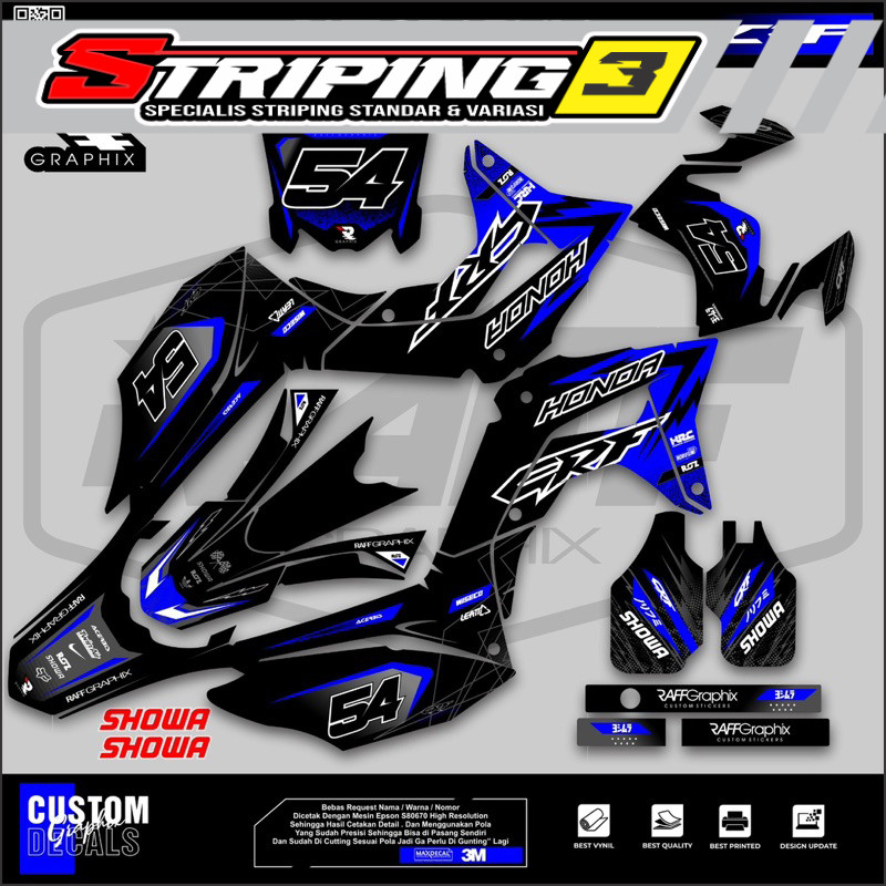 Decal Crf 150 L Decal Supermoto Custom Decal Crf 150 L Decal Supermoto Custom