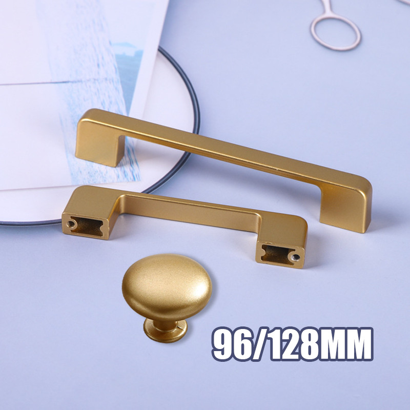 Stainles Handle Pegangan Pintu Lemari Gagang Laci Bulat Gagang Pintu Lemari Warna Handle Gold
