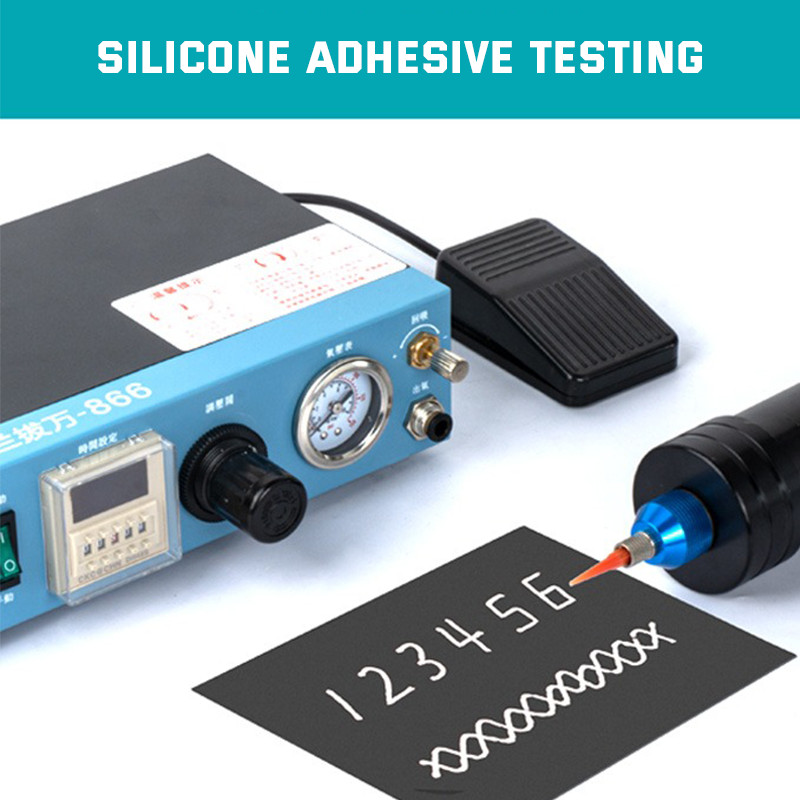 Automatic Glue Dispenser High Precision Glue Dispensing Machine Manual/Pedaling Control Epoxy Resin 