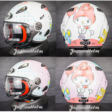 KYT HELM ELSICO SANRIO MY MELODY #1 | RETRO CLASSIC