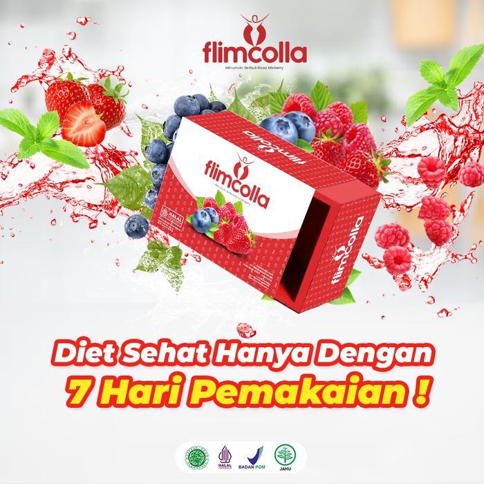 Flimcolla Fiber Drink Pelangsing Penurun Berat Badan Halal BPOM