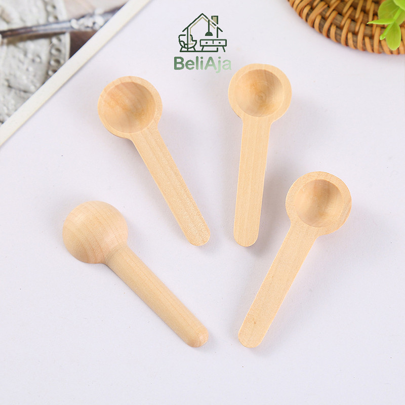 Sendok Madu Kayu Mini Kreatif untuk Anak-anak Sendok Takar Susu Bubuk Sendok Garam Mandi Bubuk