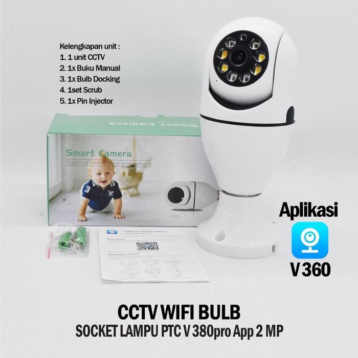 IP CAMERA Dome Model Lampu 360 CCTV - Dengan LED - V360 PRO