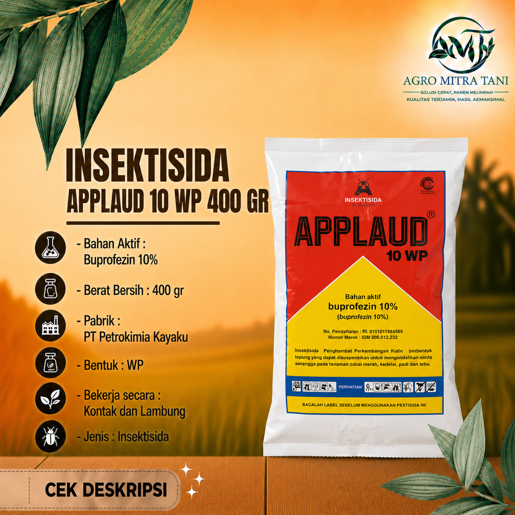 INSEKTISIDA APPLAUD 10 WP 400 GR