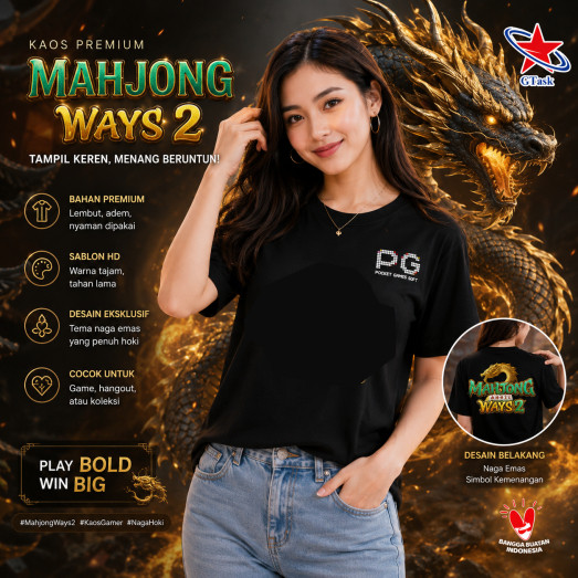Kaos Disto Mahjong Ways 2 PG Soft / Baju PG Soft Mahjong Ways 2