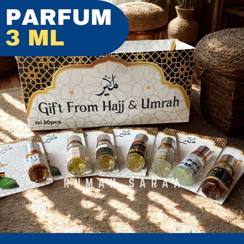 Parfum Gift Oud Arab 3ml | Raudhah | Kiswah | Dalal