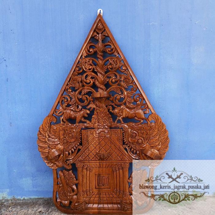 Blawong kayu Jati motif Kelir wayang