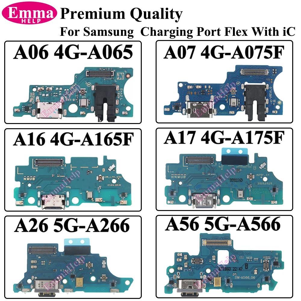 Charging Port Board For Samsung A06 A07 A16 A17 A26 A36 A53 A54 A55 A56 Microphone Module USB Fast C