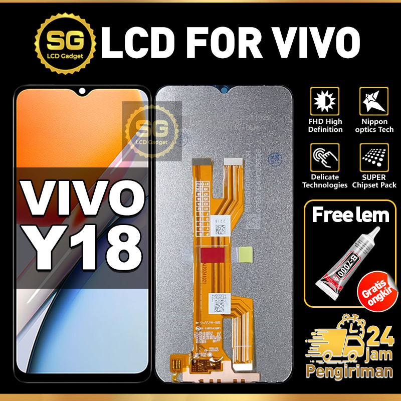 SG LCD VIVO Y18 Fullset HP Touchscreen VIVO Y18 Free Lem Glass Touch Screen Digitizer COD