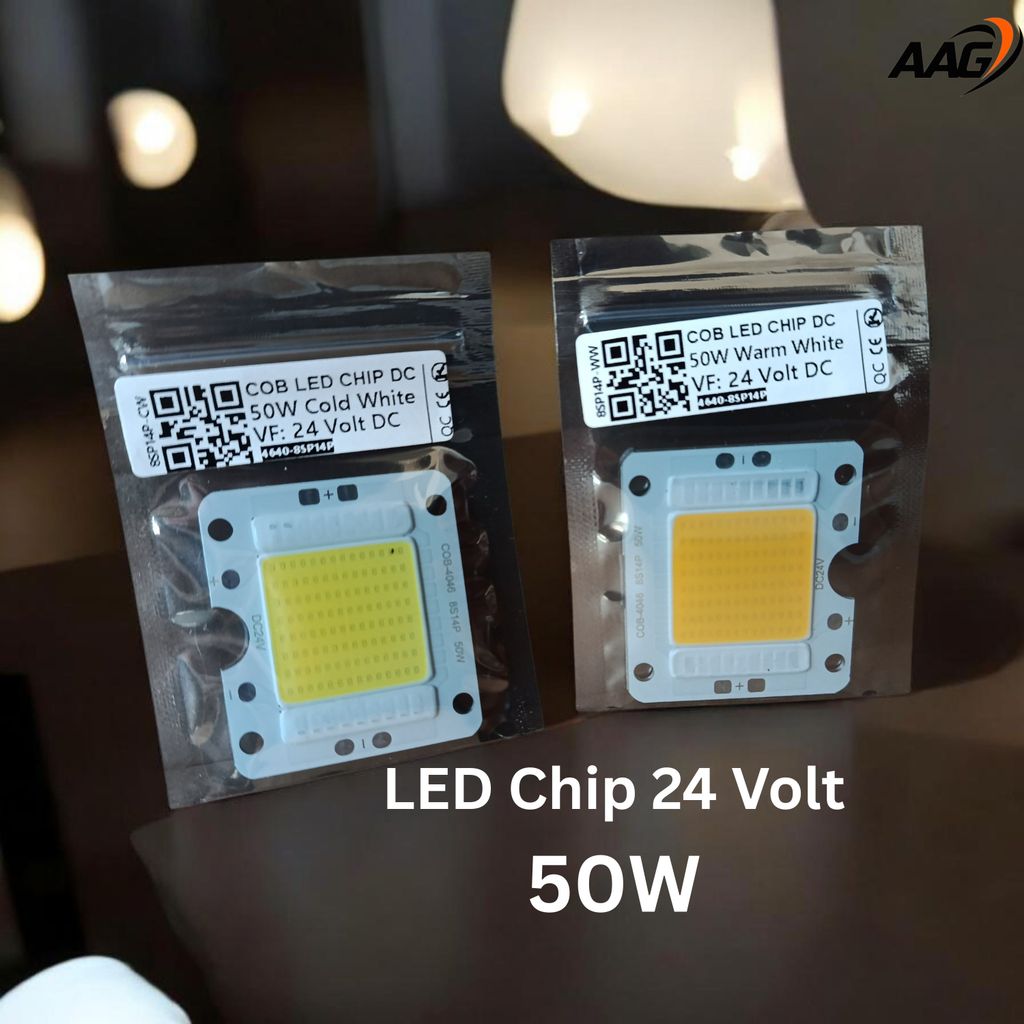 LED COB 24 Volt DC 50W - Mata Lampu LED 24V 50 Watt