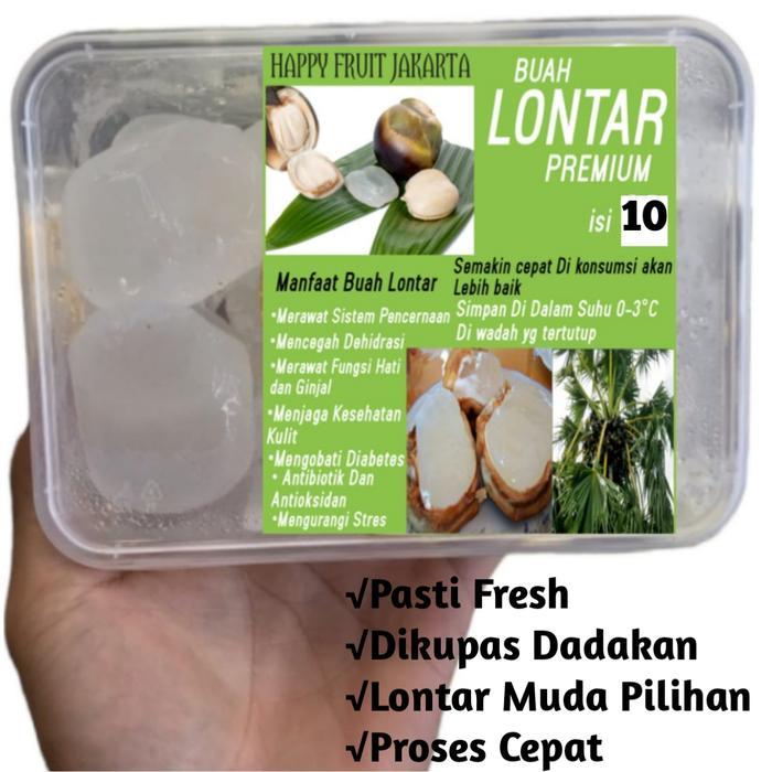 Lontar Kupas bersih Super Premium Dikupas Dadakan Lontar muda 10 biji