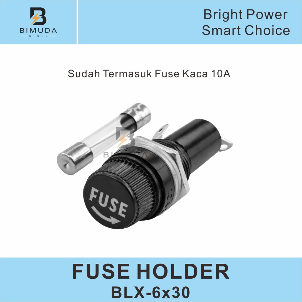 BLX-6x30 FUSE HOLDER / RUMAH FUSE TEMPAT SEKRING UKURAN 6x30mm