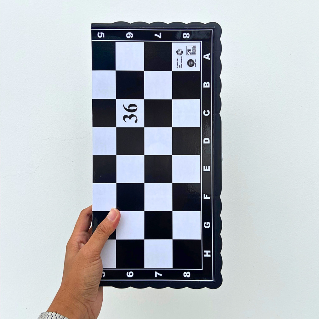 BISA COD Mainan Papan Catur Plastik 36x36 Chess Board Game Edukatif Anak Dewasa Original Murah SNI M