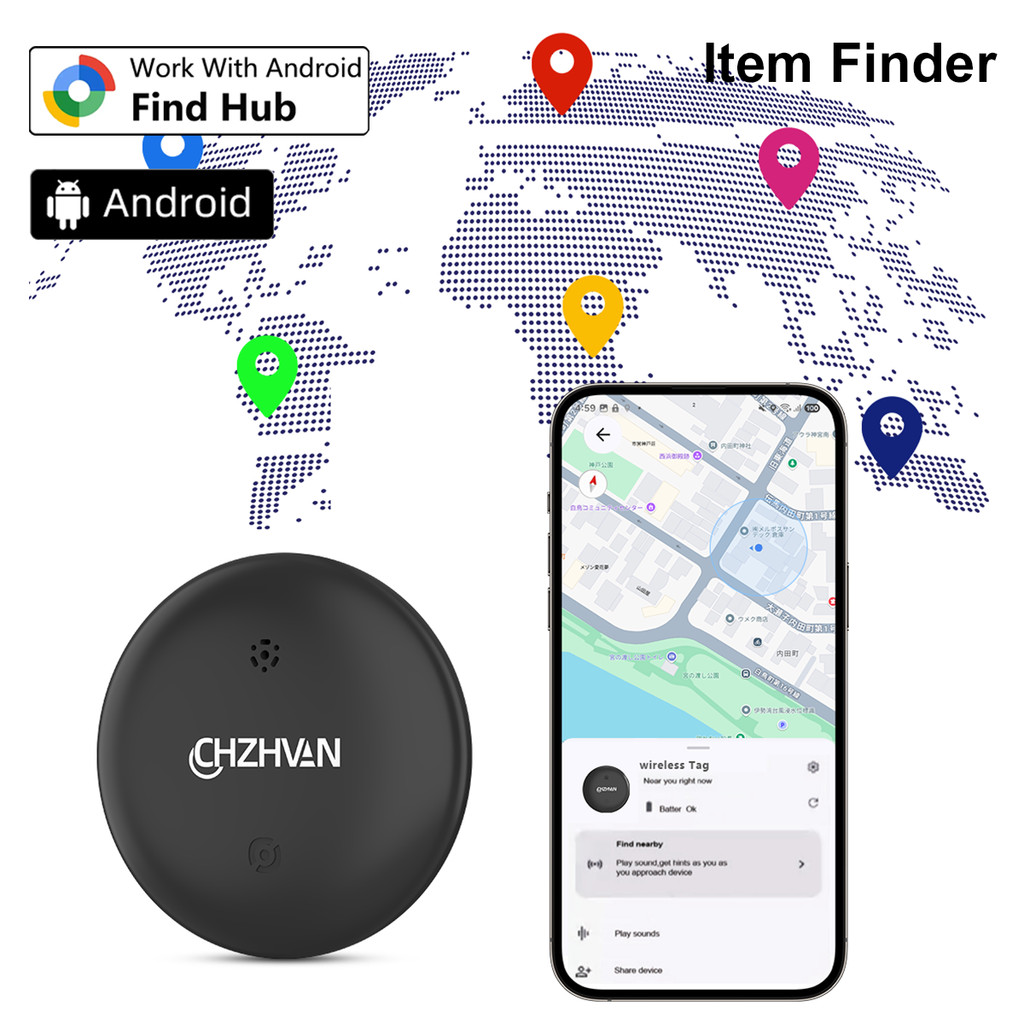 Mini gps Tracker for Android Find Hub Item Finder bike Bag Locator Tracker Smart Bluetooth air tag t