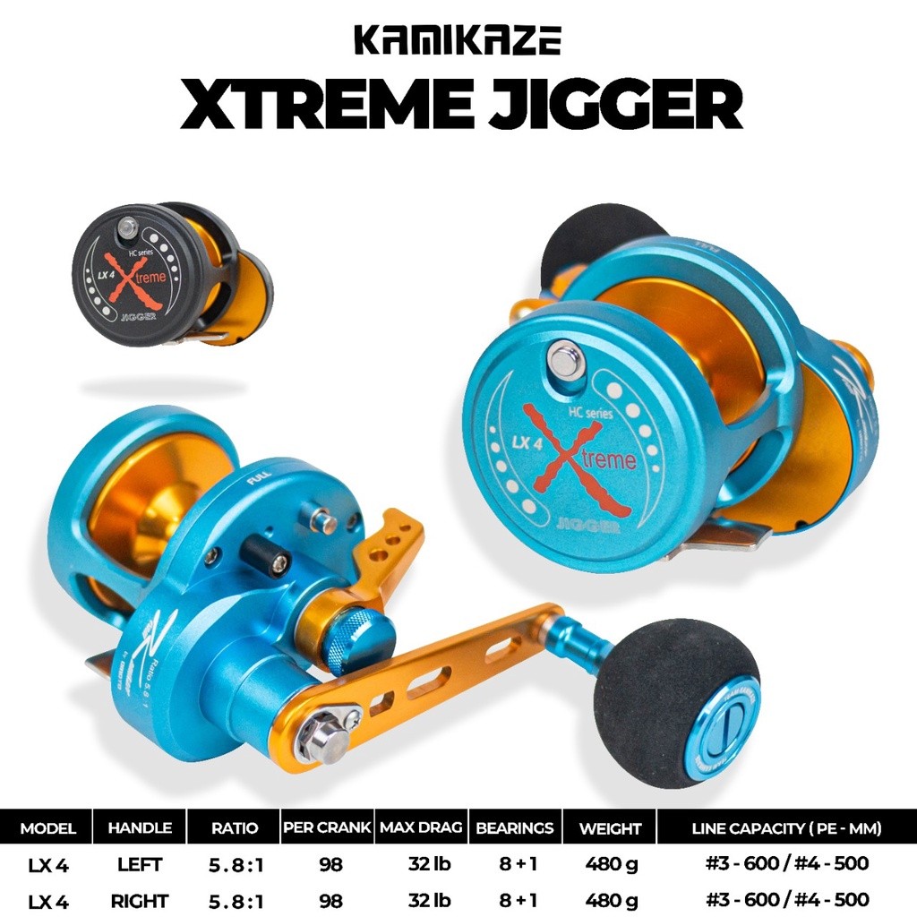 REEL OH KAMIKAZE EXTREME JIGGER LX4 8+ 1BB