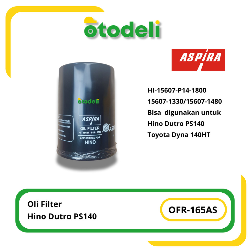 Filter Oli Toyota Dyna Hino Dutro PS140