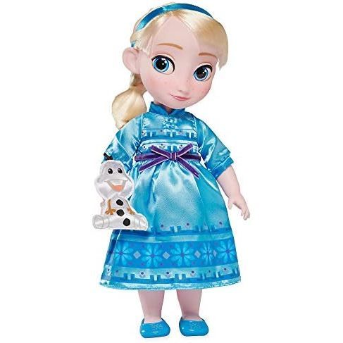 Disney Store Official Animators' Collection Elsa Doll, Frozen, Includes Olaf with Molded DetailsToy