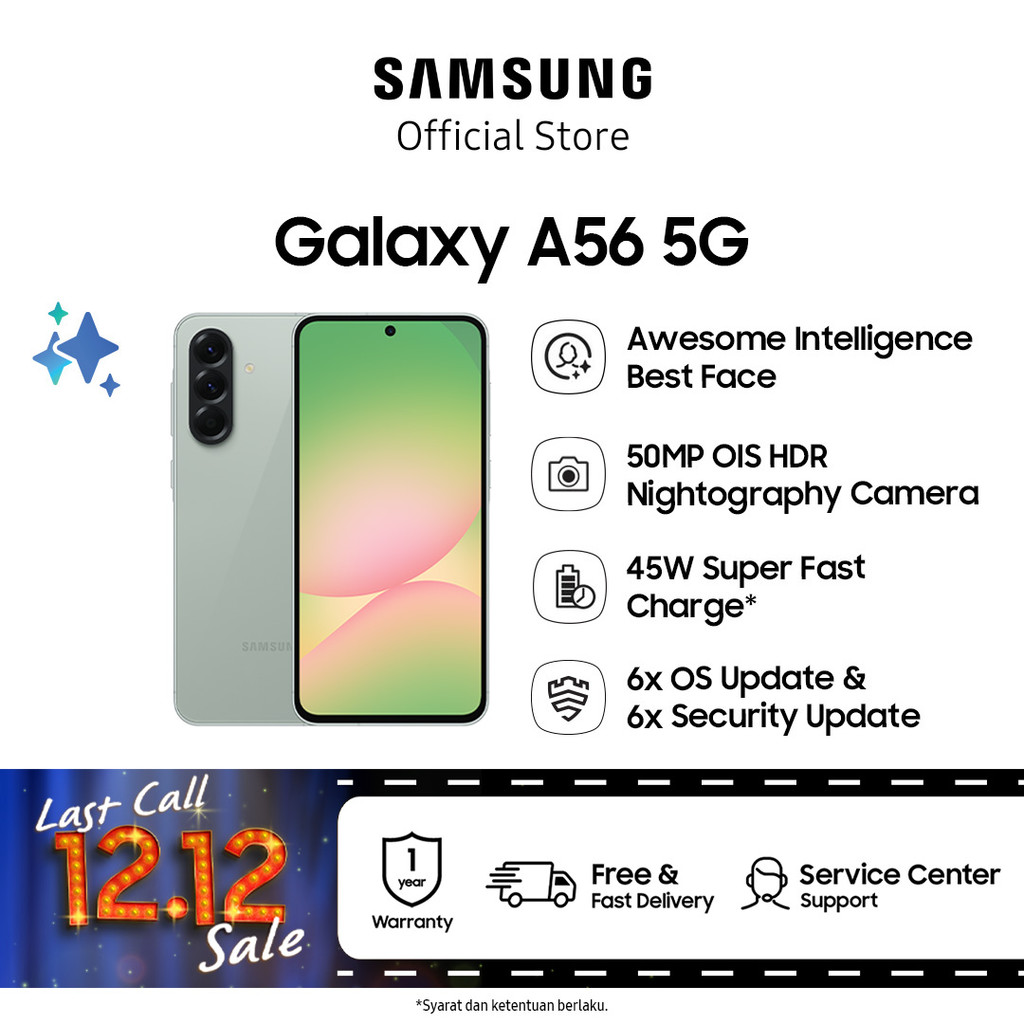 Samsung Galaxy A56 5G 12/256GB - Awesome Olive