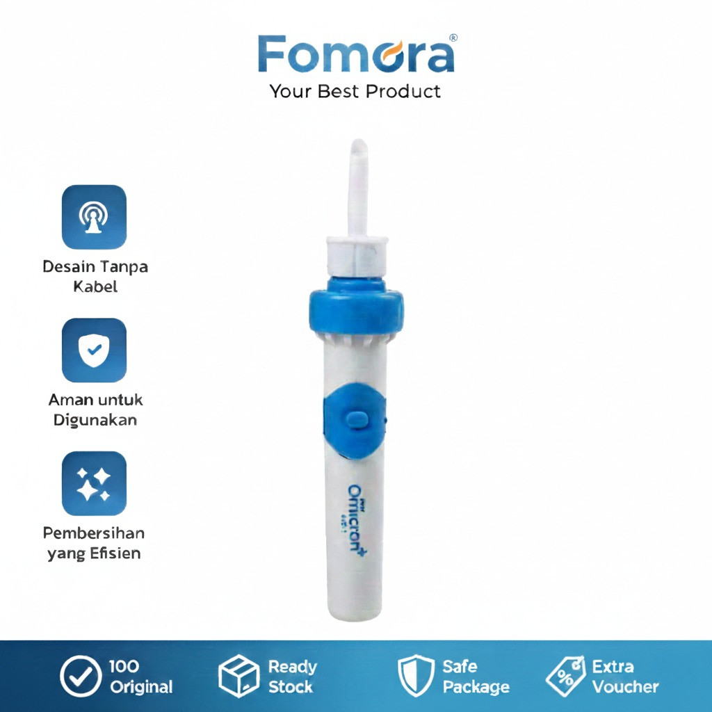 Pembersih Telinga Elektrik Suction Vibration Waterproof Pembersih Telinga TaffOmicron