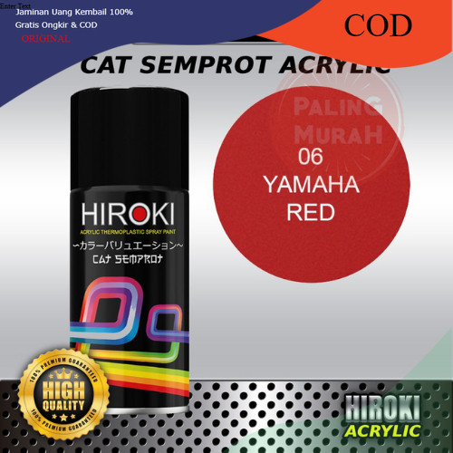 Cat Semprot HIROKI Cat Semprot HIROKI Candytone 06 Yamaha Red Warna Merah Candy Cerah & Mengkilap