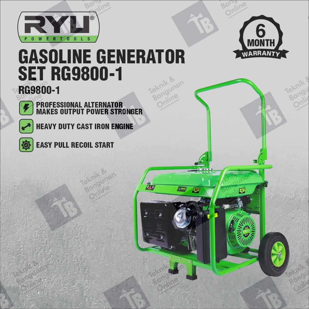RYU RG9800-1 Gasoline Generator Engine Set / Genset 8000 Watt