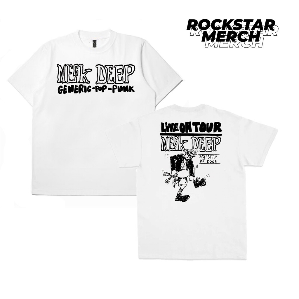 T-shirt Band Neck Deep Live On Tour