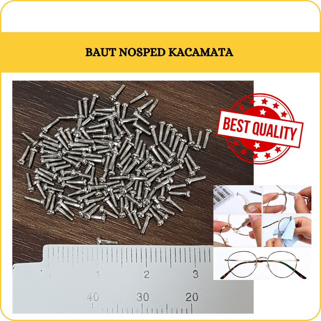 BAUT SEKRUP MUR NOSEPAD KACAMATA BAUD PENYANGGA KACAMATA