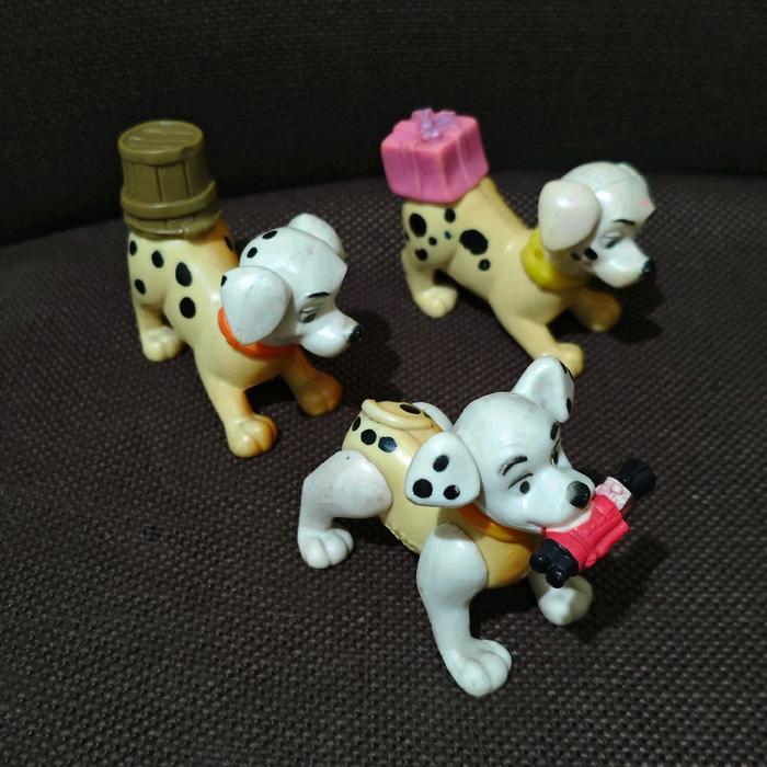 Set 3 pcs Figure 3' 101 Dalmatian Disney Mcd Happy Meal Original PrideToy