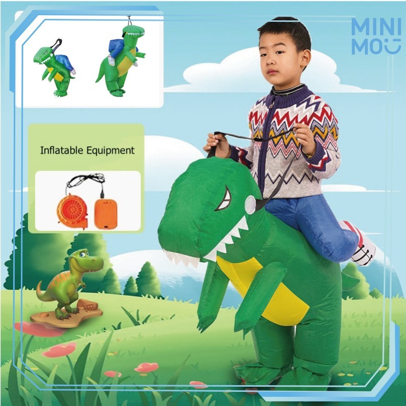Kostum Dino Cosplay Inflatable Angin Lucu Untuk Anak Dan Dewasa Pesta Ultah Karnaval Festival Badut 