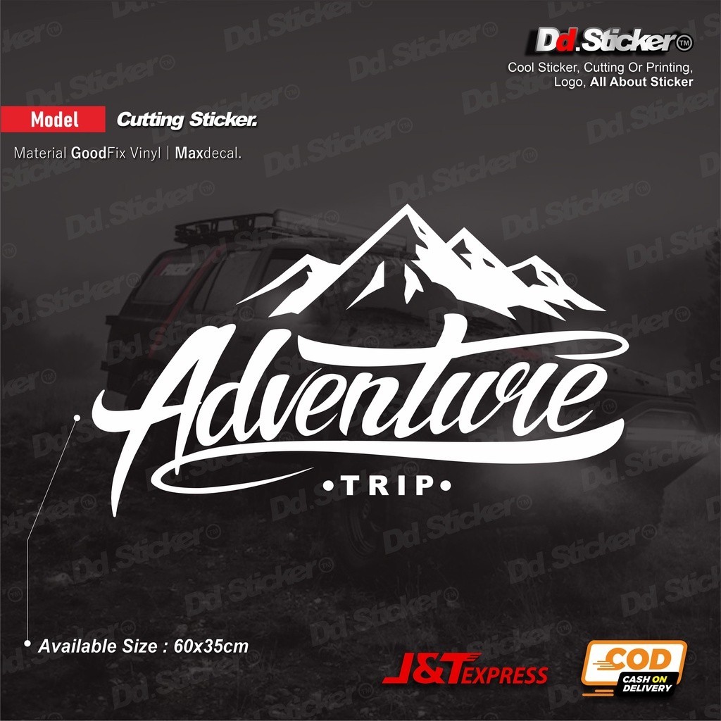 STICKER ADVENTURE OFFROAD, JEEP KATANA JIMNY RUBICON WRANGLER | CUTTING STICKER