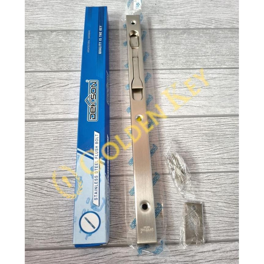 Flush Bolt Dekson FB 040 40" Inch 100 cm Grendel Tanam Slot Pintu Kayu