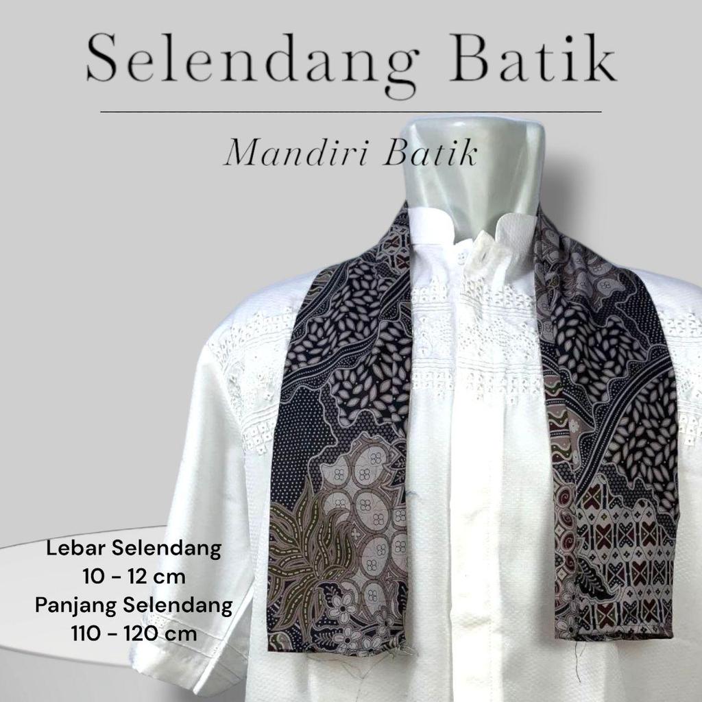 Selendang Batik Atau Syal Batik Unisex Pria Atau Wanita