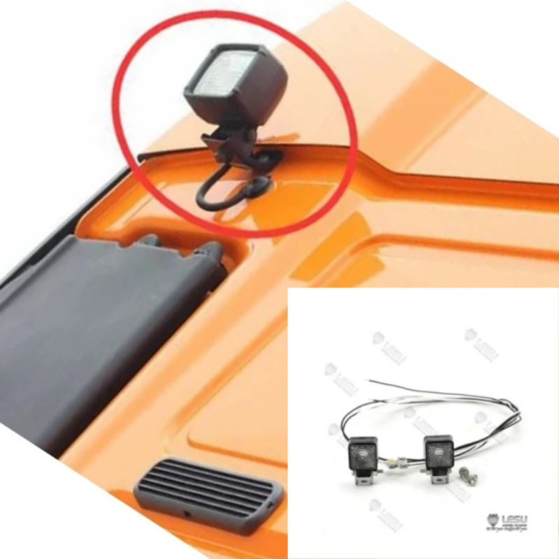 LESU Upgraded LED Spot Light for 1/14 RC Tractor Truck Y Model Tamiya Trailer TH15870 Rc Truck Trail