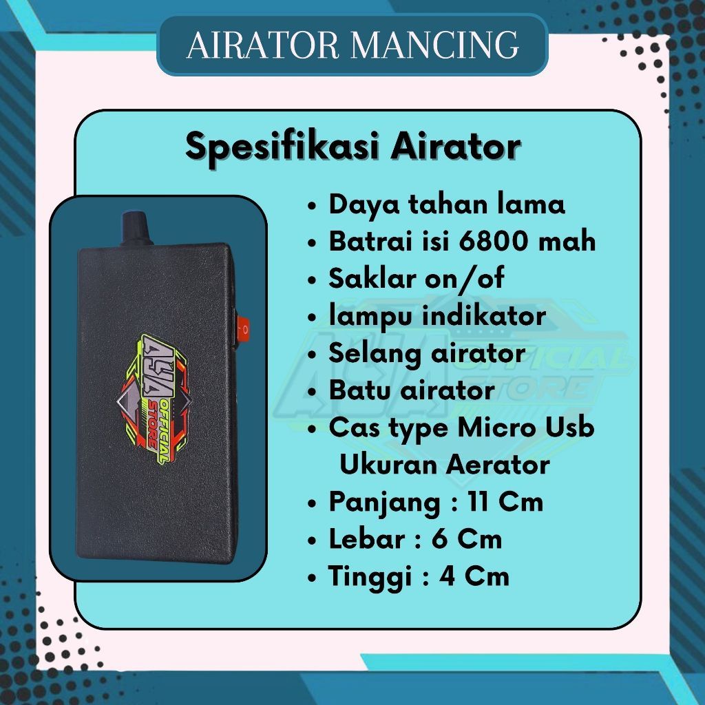 Aerator Umpan Udang Serbaguna Solusi Wajib Buat Mancing | Bisa Di Cas I Tahan Lama I Siap Pakai